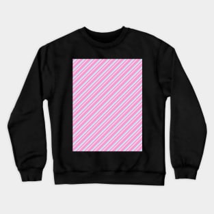 Candy Cane Stripes - Sweet Pastel - Minimalist Colorful Holidays Crewneck Sweatshirt